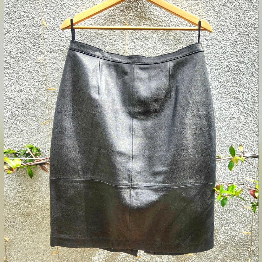 Vintage Jaclyn Smith Leather Skirt size 12